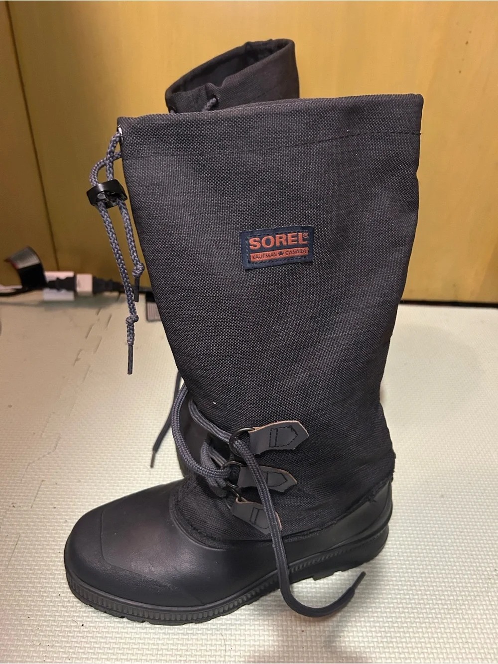 Vintage Women’s Black Sorel Kaufman Canada Lace-Up Winter Boots Size 8